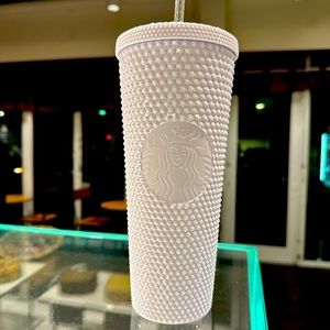 Starbucks 24 oz bling tumbler white 2024 new